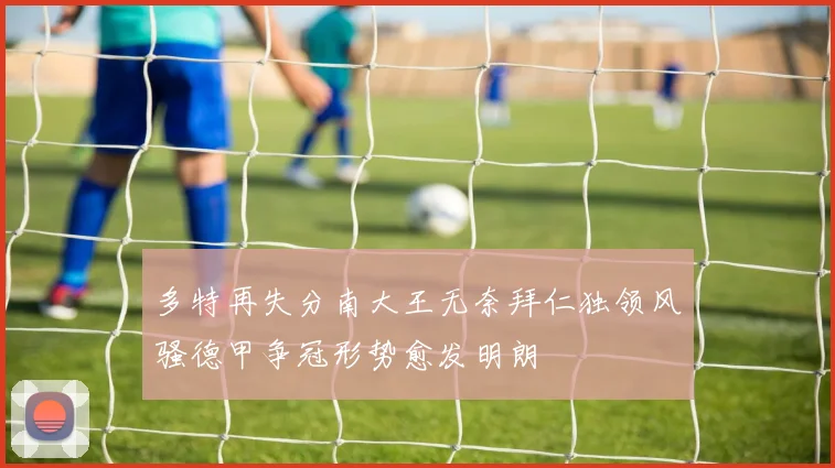 多特再失分南大王无奈拜仁独领风骚德甲争冠形势愈发明朗
